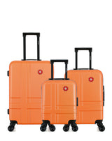 3er-Pack – Mittelgroßer Koffer, Kabinenkoffer und Kabinenkoffer XXS USTER 